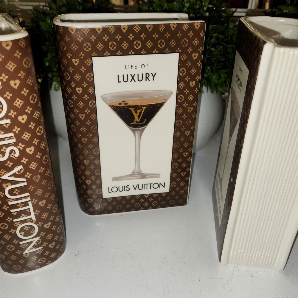 Glam Ceramic Logo VASE Book MADE IN USA Vase Only - Picture 10 of 12